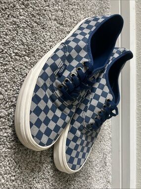 Vans Harry potter Ravenclaw Blue and grey Checkerboard Canvas Sneakers